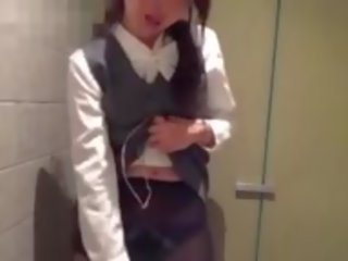 Japonez birou prietena este secret exhibitionist și camera