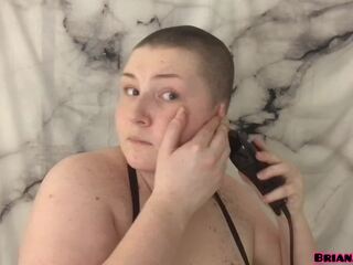 All natural deity klip head shave for first time